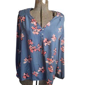 Long Sleeve Floral Blouse